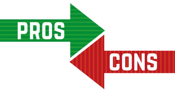 Red and green arrows for pros and cons | 616 REALTY